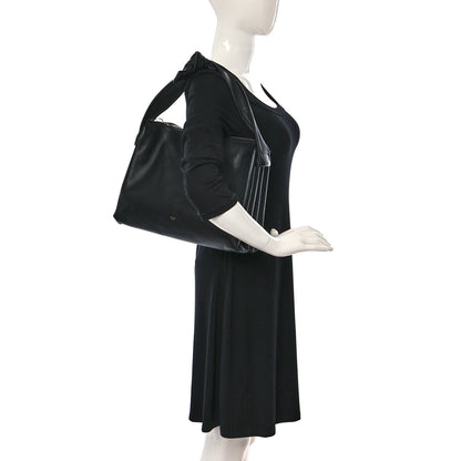 Celine Lambskin Medium Knotted Bag Black 2 of 8