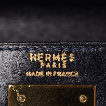 Hermes Box Kelly Retourne 28 Indigo 25 of 38