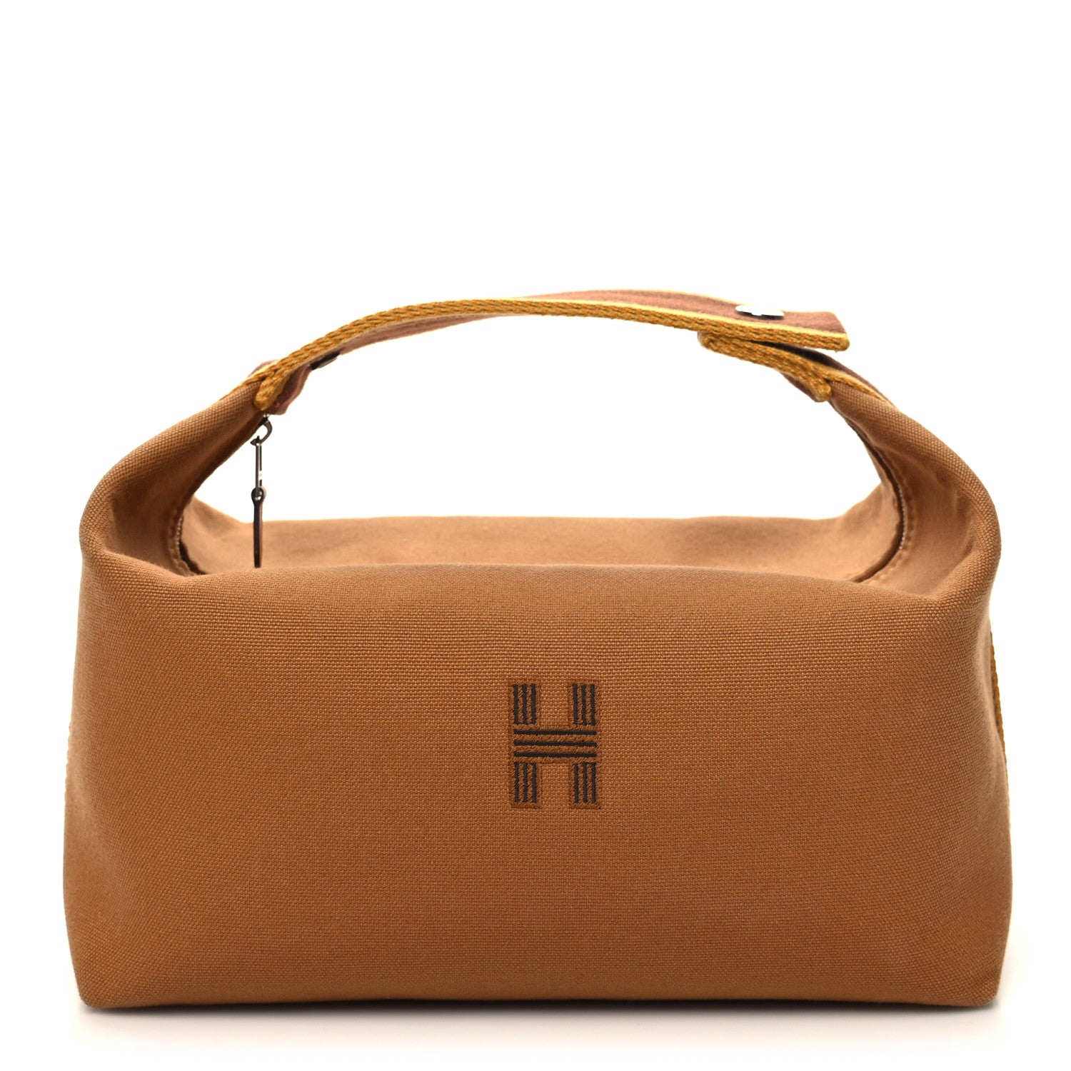 Hermes Canvas Large Bride-A-Brac Pouch Ocre 1 of 12