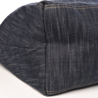 Chanel Denim XL Coco Cabas Tote Dark Blue 8 of 10