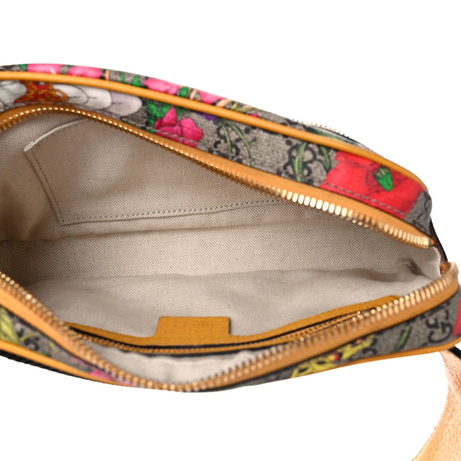 Gucci GG Supreme Monogram Flora Medium Ophidia Belt Bag Beige Multicolor Crop 5 of 18