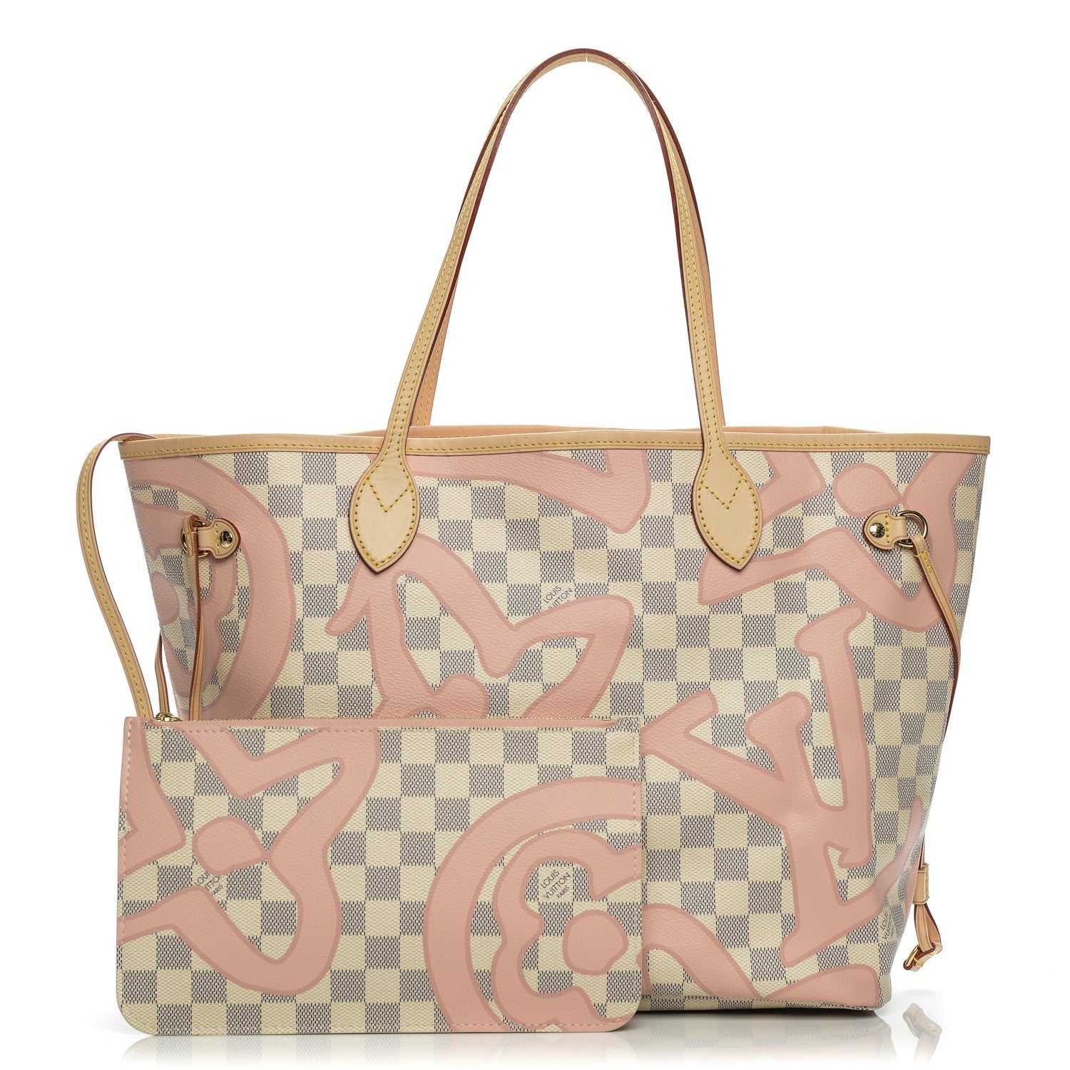 Louis Vuitton Damier Azur Tahitienne Neverfull MM 1 of 8