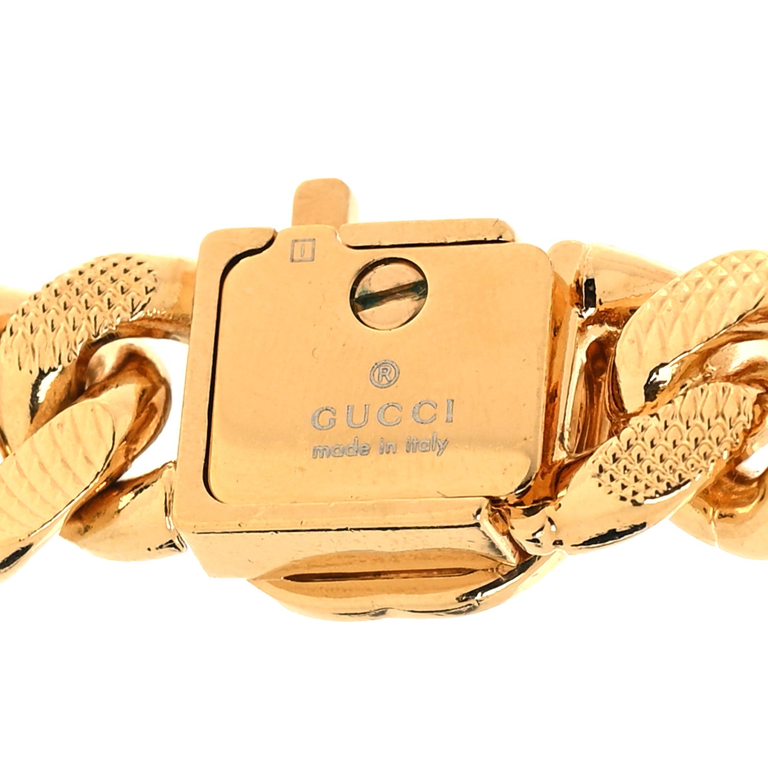 Gucci Script Choker Necklace Gold 4 of 4