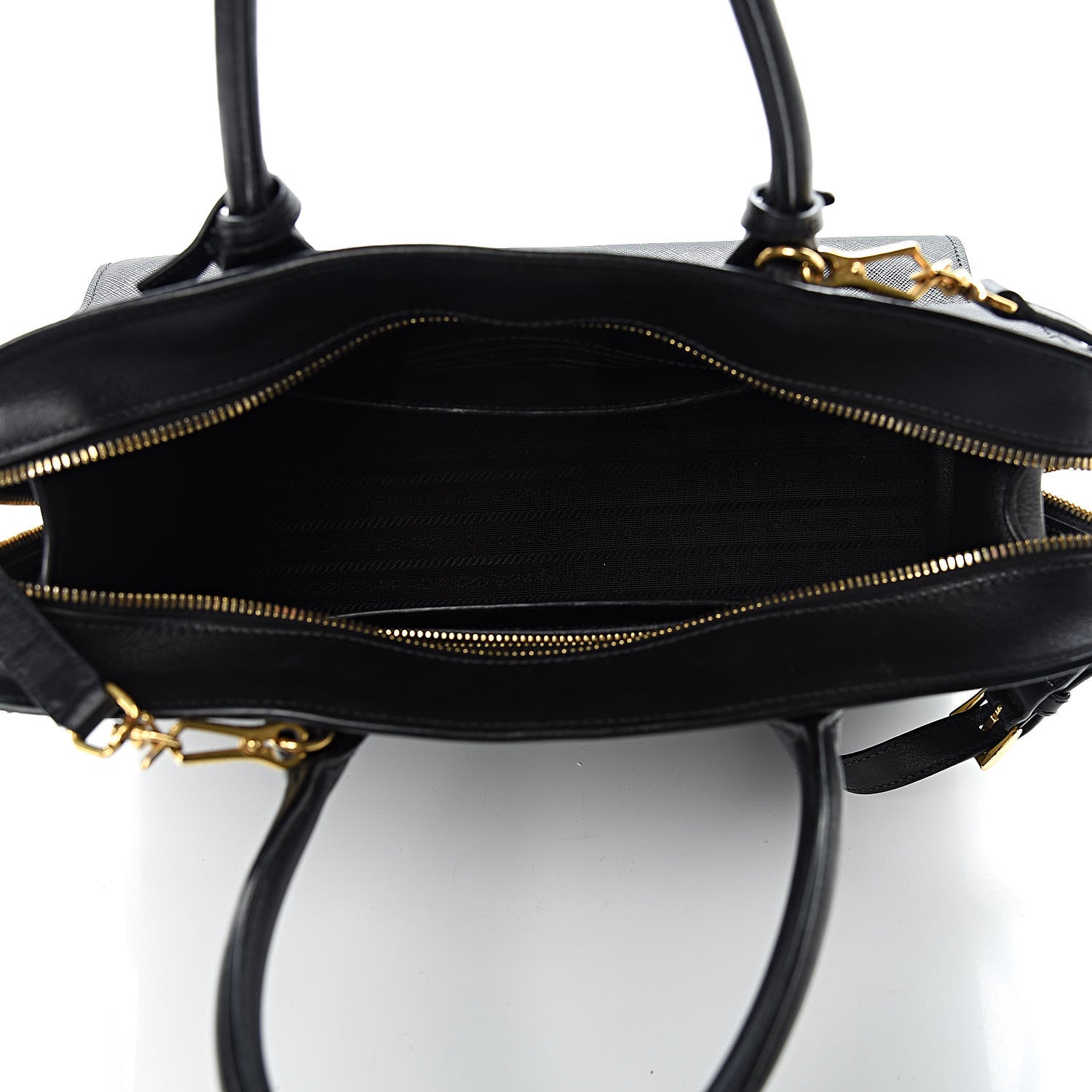 Prada Saffiano City Calfskin Medium Esplanade Tote Black 5 of 18