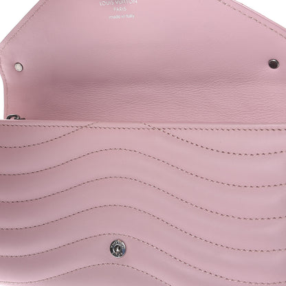 Louis Vuitton Calfskin New Wave Long Wallet Smoothie Pink 9 of 10