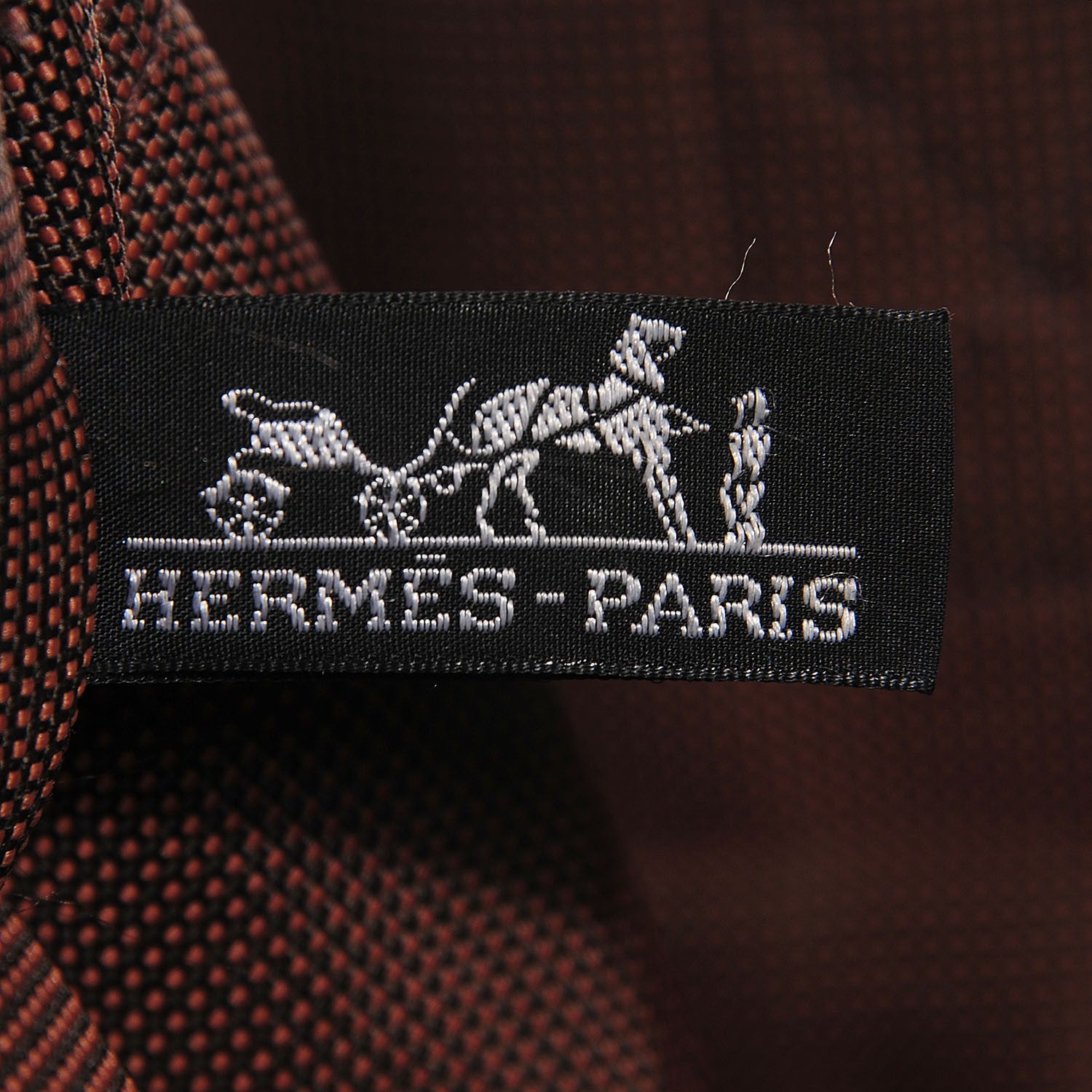 Hermes Canvas Herline MM Tote Brown 6 of 14