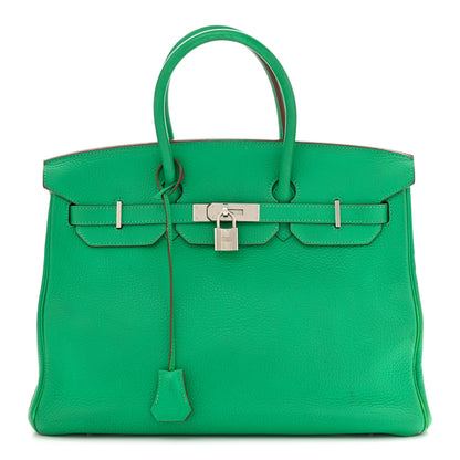 Hermes Taurillon Clemence BIRKIN 35 Menthe 1 of 15