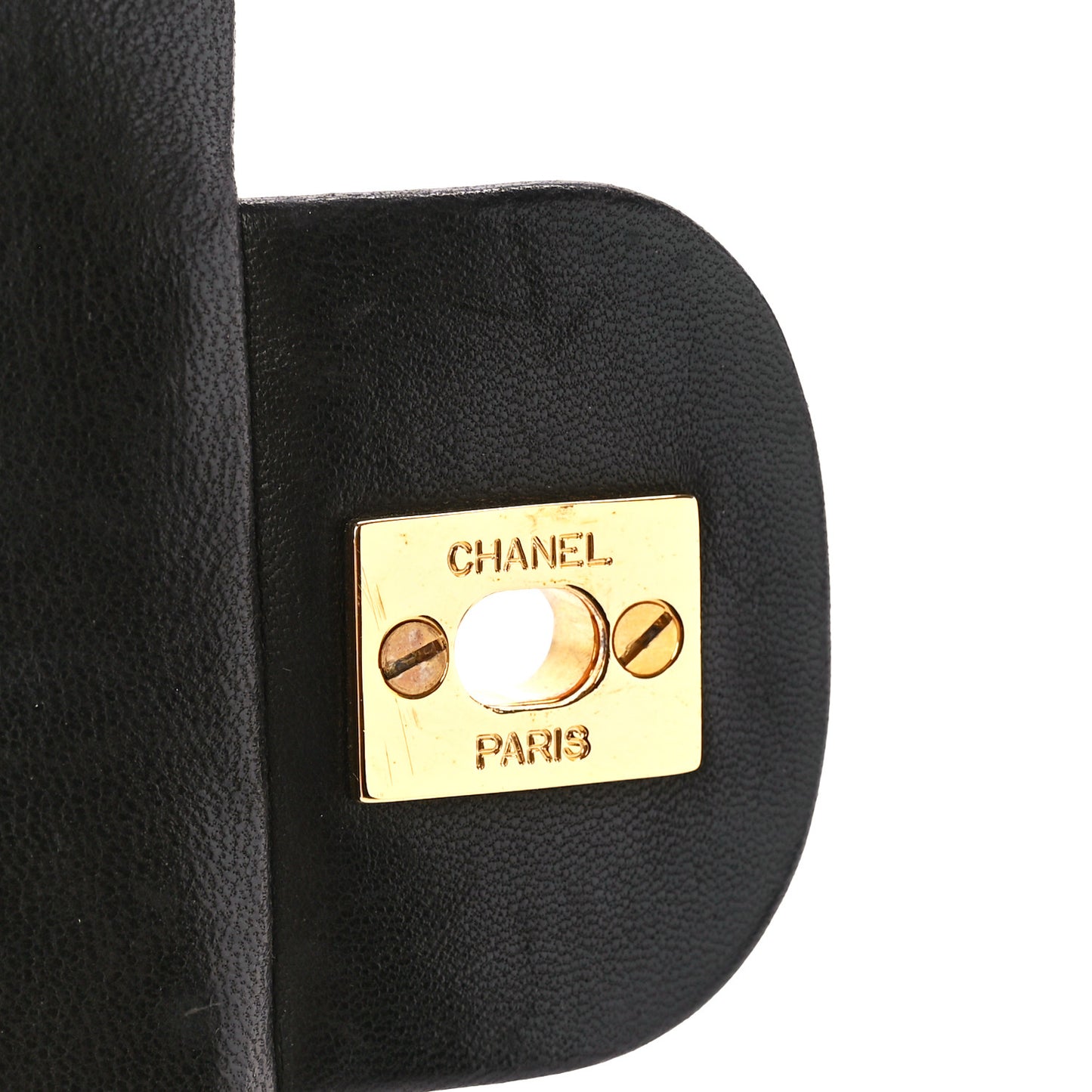 Lambskin Quilted Small Double Flap Black