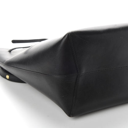 Mansur Gavriel Vegetable Tanned Calfskin Bucket Bag Black Royal 6 of 9
