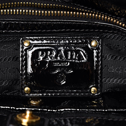 Prada Tessuto Nylon Chain Shoulder Bag Black 6 of 12