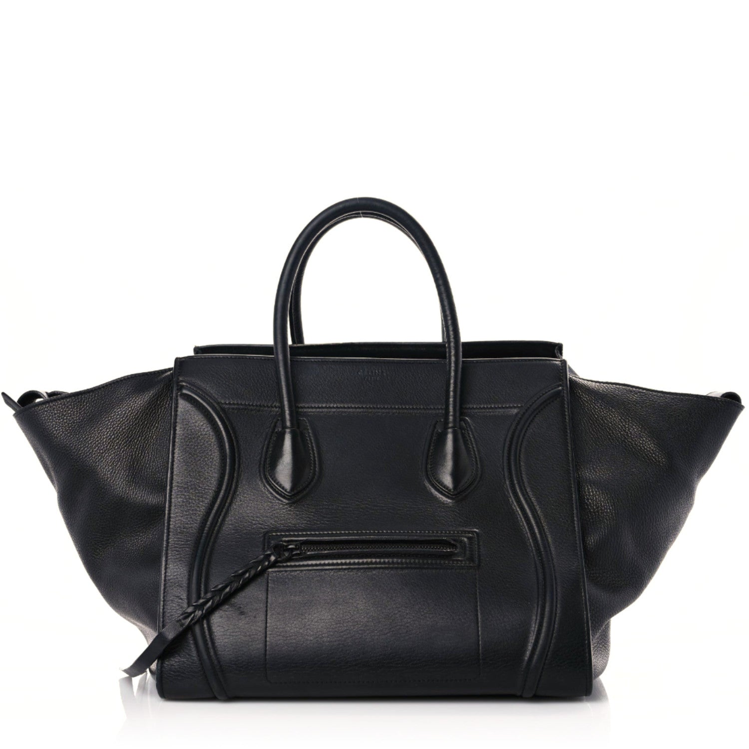 Celine Supple Calfskin Medium Phantom Luggage Black 1 of 21