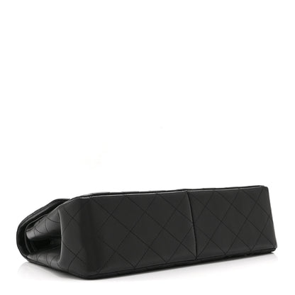 Chanel Lambskin Quilted Jumbo Double Flap So Black 4 of 10