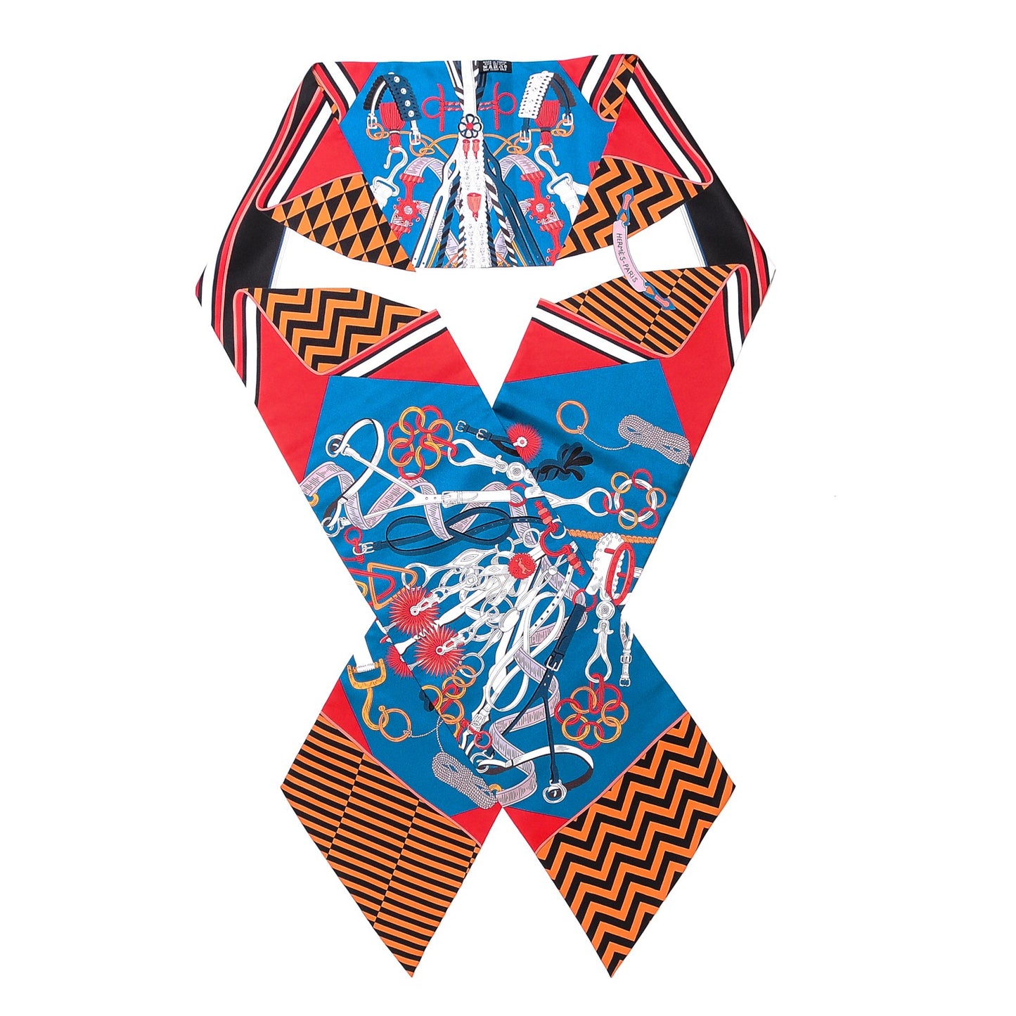 Silk Bouquets Selliers Maxi Twilly Rouge Bleu Black