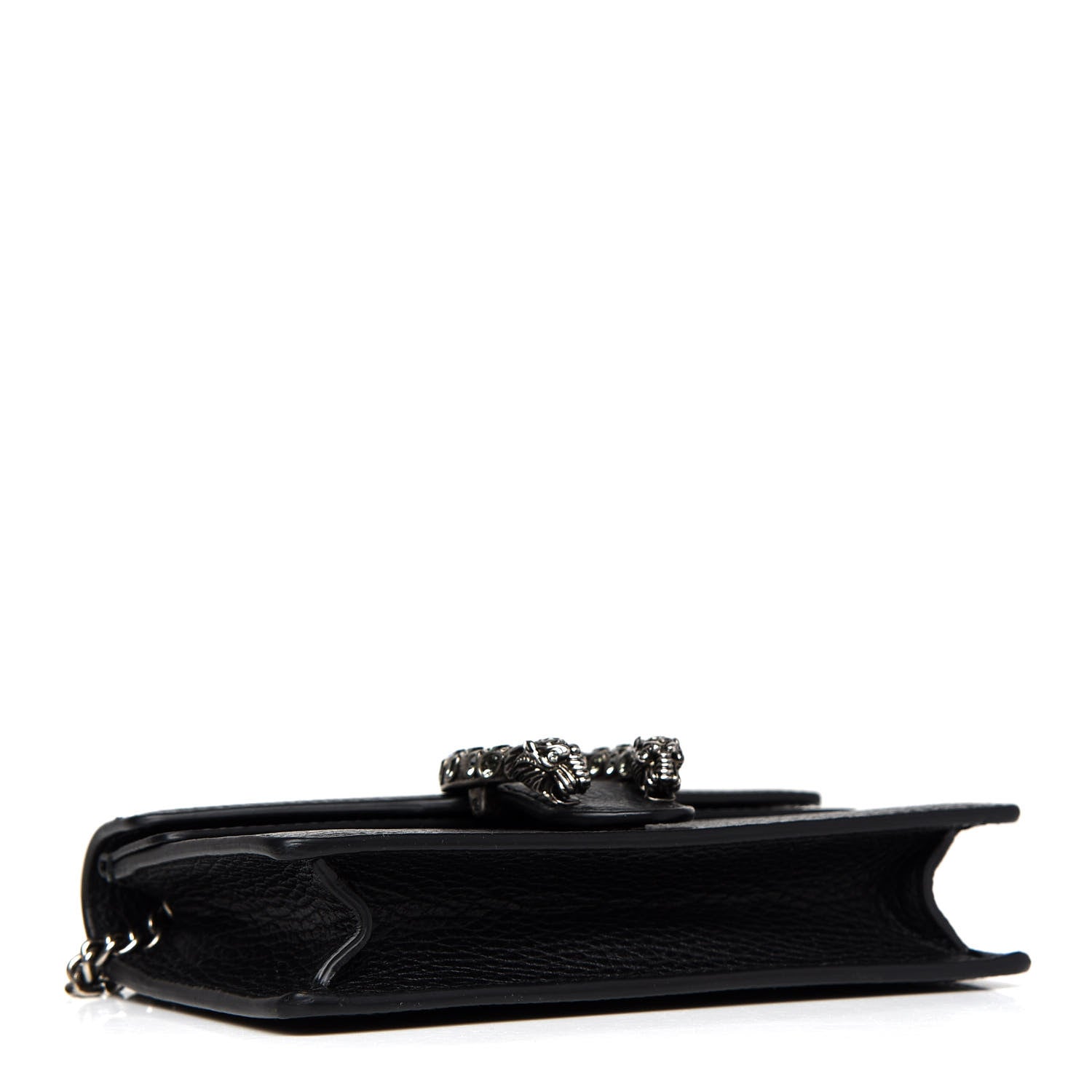 Gucci Calfskin Super Mini Dionysus Shoulder Bag Black 4 of 9