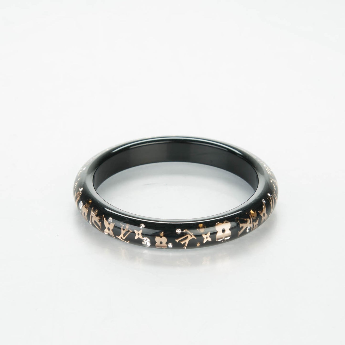 Resin Swarovski Small Inclusion Bracelet PM Black