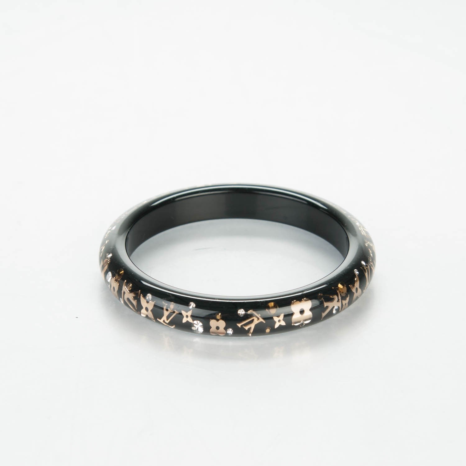 Louis Vuitton Resin Swarovski Small Inclusion Bracelet PM Black 3 of 4