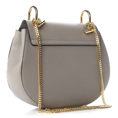 Chloe Grained Lambskin Drew Shoulder Bag Motty Grey 3 of 10