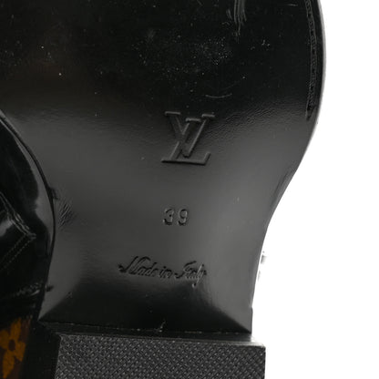 Louis Vuitton Patent Monogram Matador Ankle Boots 39 Black 7 of 14