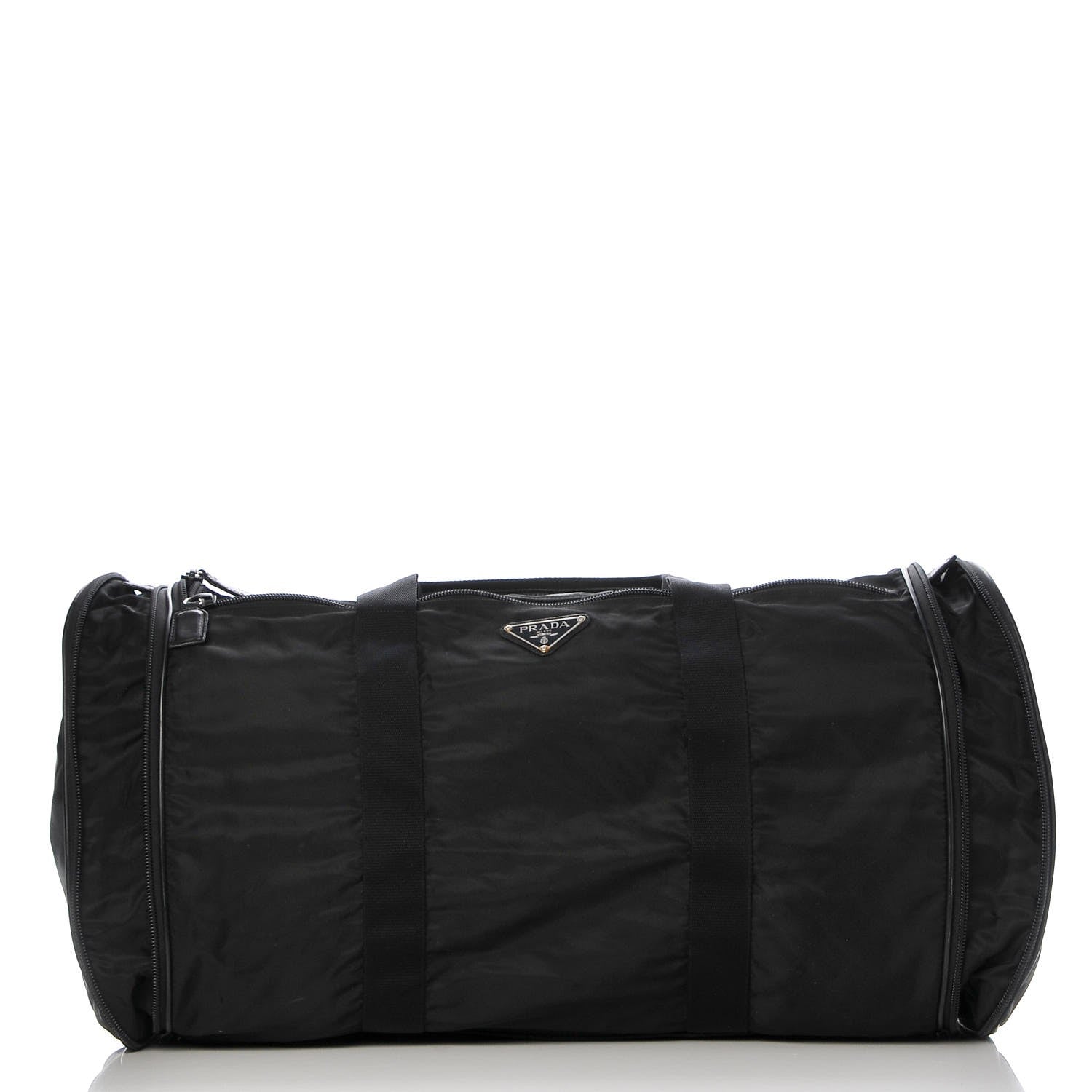 Prada Tessuto Nylon Duffel Bag Black 9 of 9