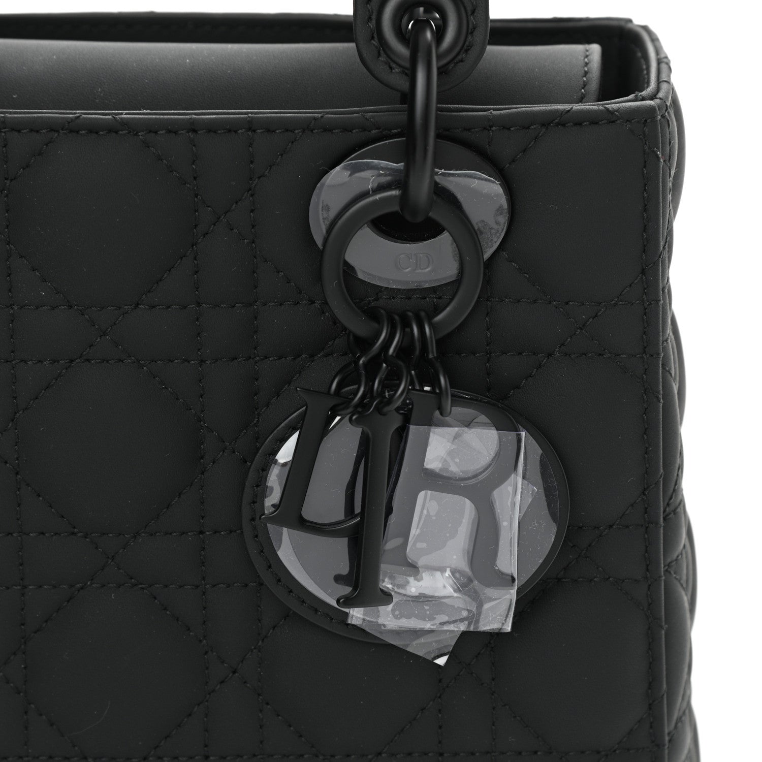 Christian Dior Ultra Matte Calfskin Cannage Small My ABCDior Lady Dior Black 8 of 10