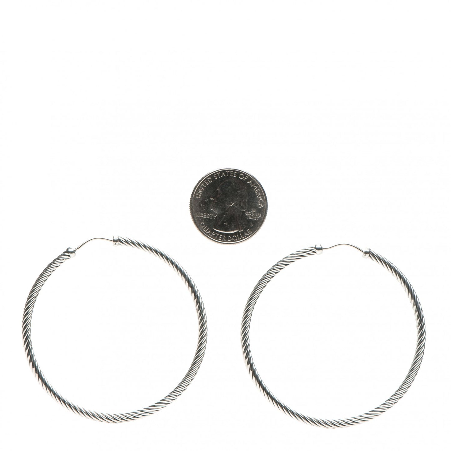 Sterling Silver Cable Classics Extra Large Hoop Earrings