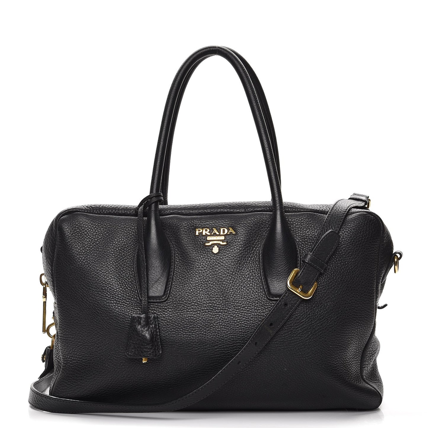 Vitello Daino Shoulder Bag Nero Black