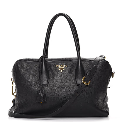 Prada Vitello Daino Shoulder Bag Nero Black 1 of 9