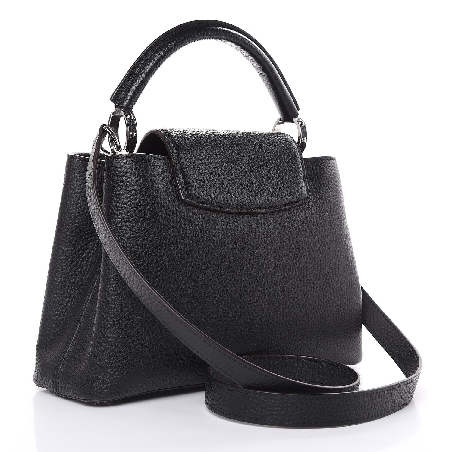 Louis Vuitton Taurillon Capucines BB Black 3 of 8