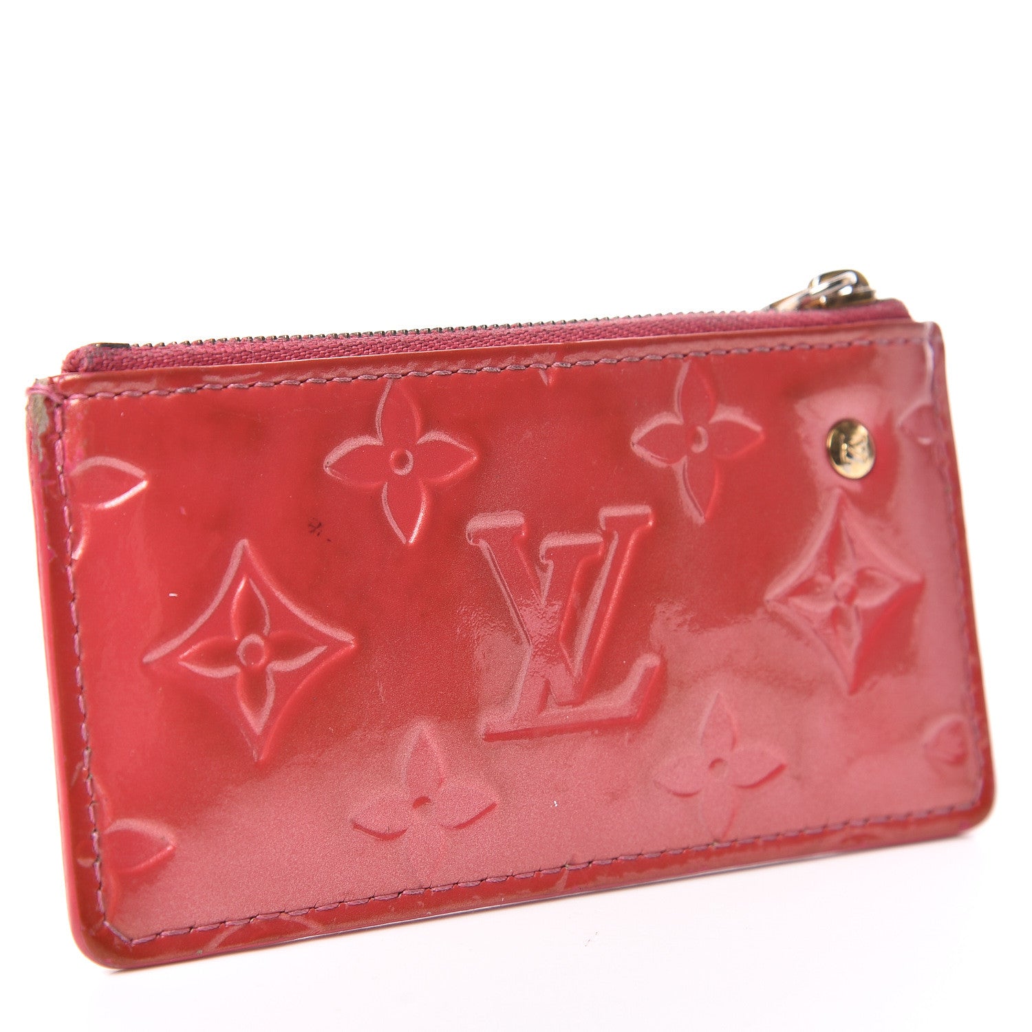 Louis Vuitton Vernis Key Pouch Framboise 3 of 12