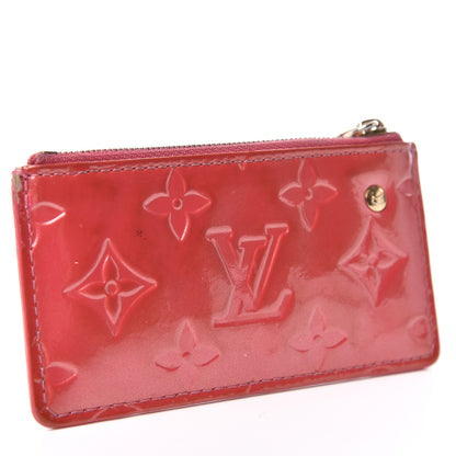 Louis Vuitton Vernis Key Pouch Framboise 3 of 12