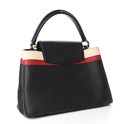 Louis Vuitton Taurillon Capucines MM Black 3 of 13