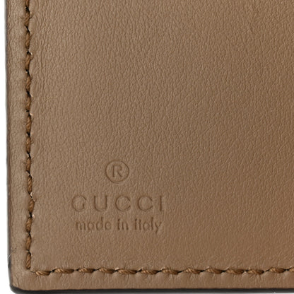 Gucci GG Supreme Monogram Dionysus Card Case Wallet Beige Taupe 6 of 8