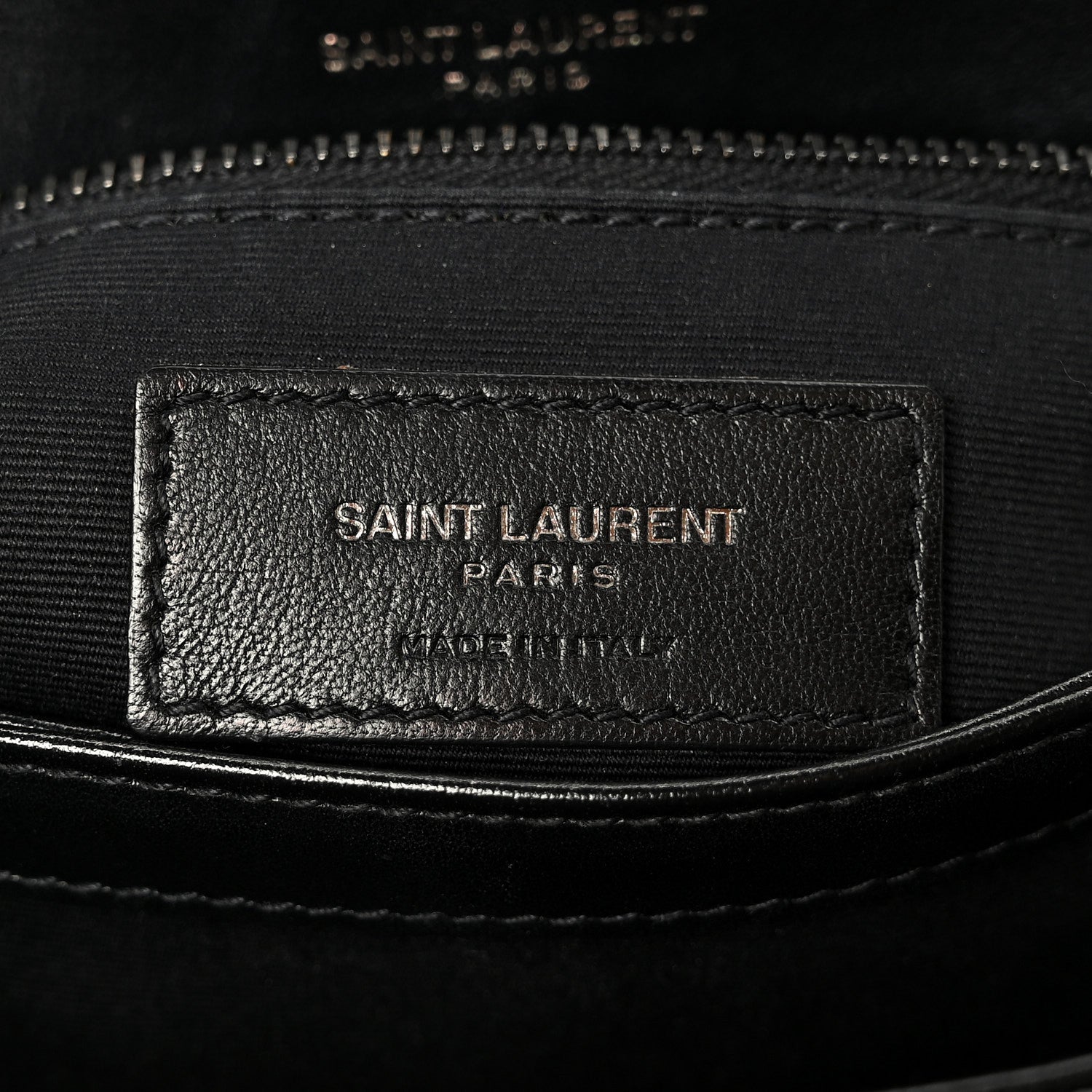 Saint Laurent Calfskin Y Quilted Monogram Monochrome Toy Loulou Crossbody Bag Black 7 of 11