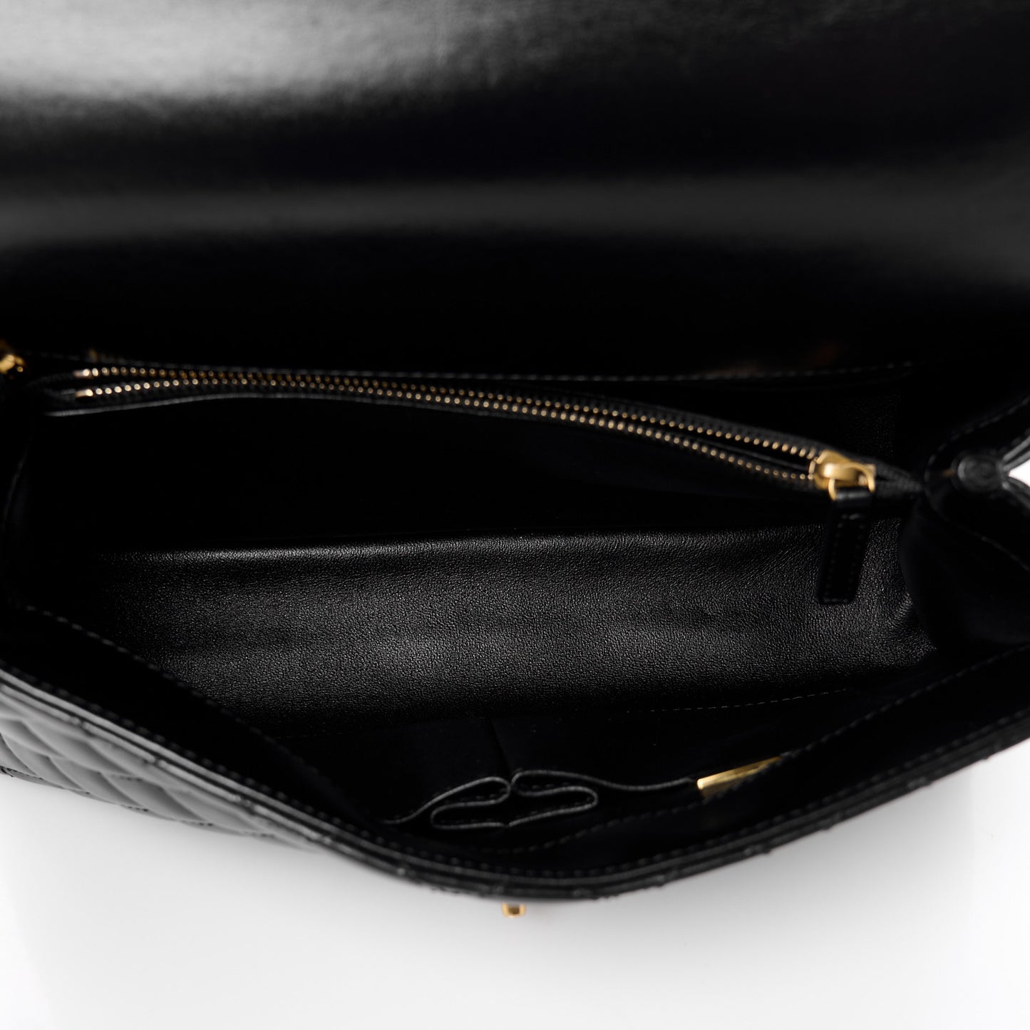 Calfskin Quilted Small Coco Chain Handle Flap Black
