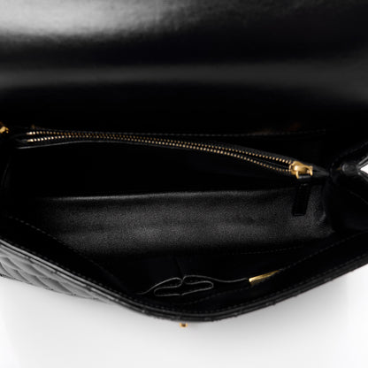 Chanel Calfskin Quilted Small Coco Chain Handle Flap Black 5 of 11