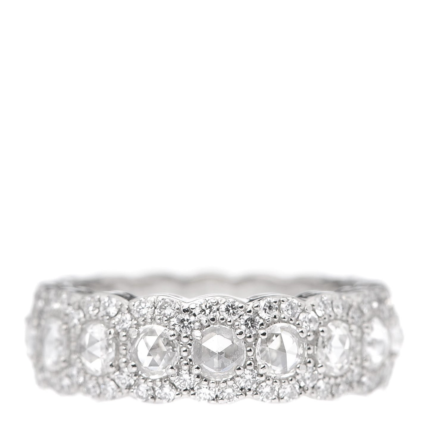 Platinum Diamond Cobblestone Ring 52 6