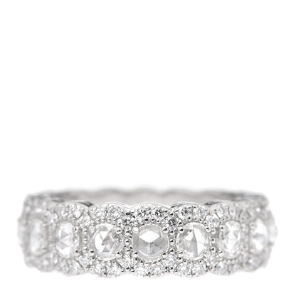Tiffany Platinum Diamond Cobblestone Ring 52 6 3 of 5