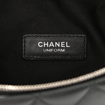 Chanel Calfskin Quilted Waist Belt Bag Black 6 of 10