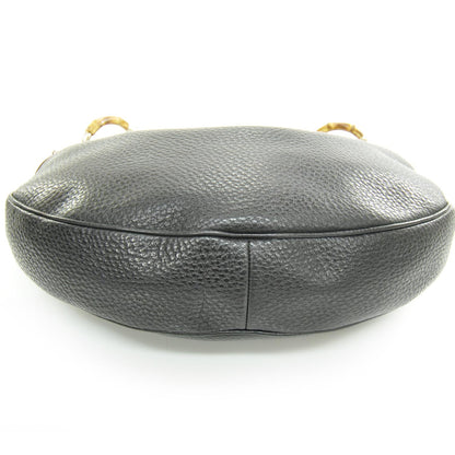 Gucci Leather Bamboo Ring Hobo Black 4 of 9