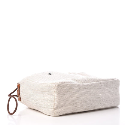 Hermes Canvas Barenia Fourbi 20 PM Pouch Naturel Fauve 4 of 8