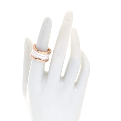 Bulgari 18K Rose Gold White Ceramic B.Zero1 Four-Band Ring 54 6.75 2 of 4