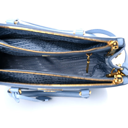 Prada Saffiano Small Galleria Double Zip Tote Astrale 5 of 11