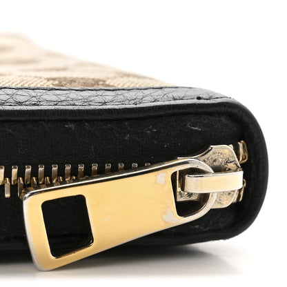 Gucci Monogram Calfskin Zip Around Wallet Black 11 of 13