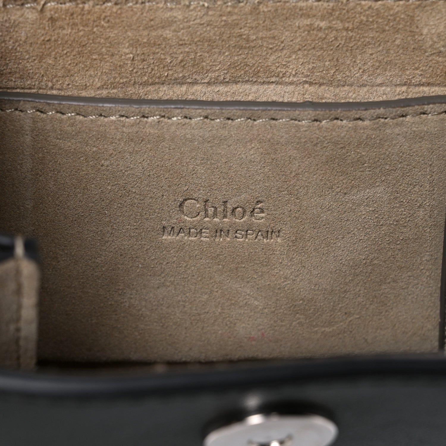 Chloe Suede Calfskin Mini Faye Bracelet Bag Forest Green 6 of 12