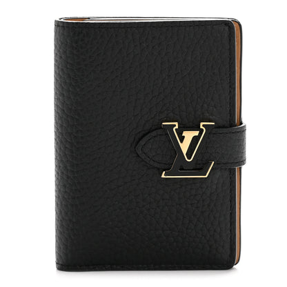 Louis Vuitton Taurillon Capucines Vertical Card Holder Black Black 1 of 9