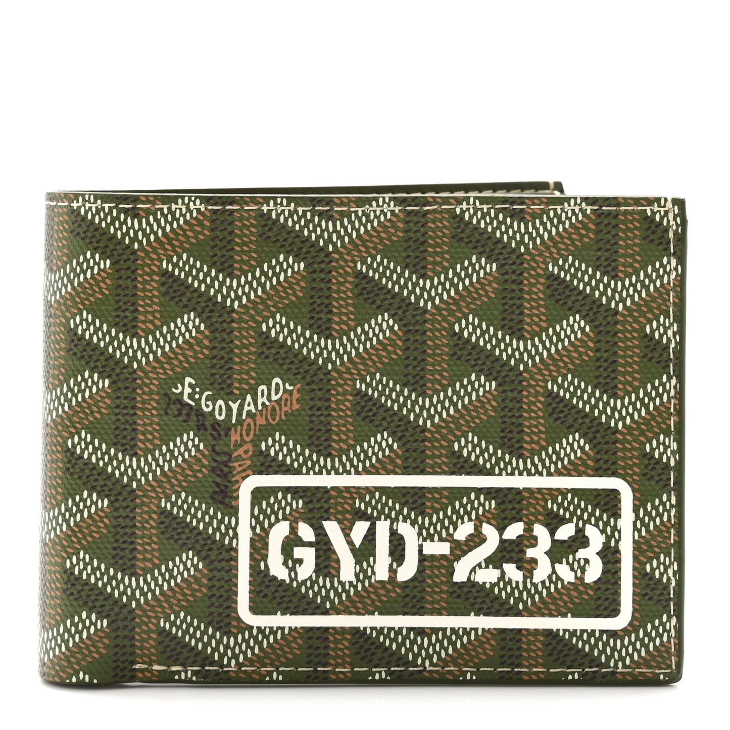 Goyardine Bi-Fold Victoire PM Wallet Khaki