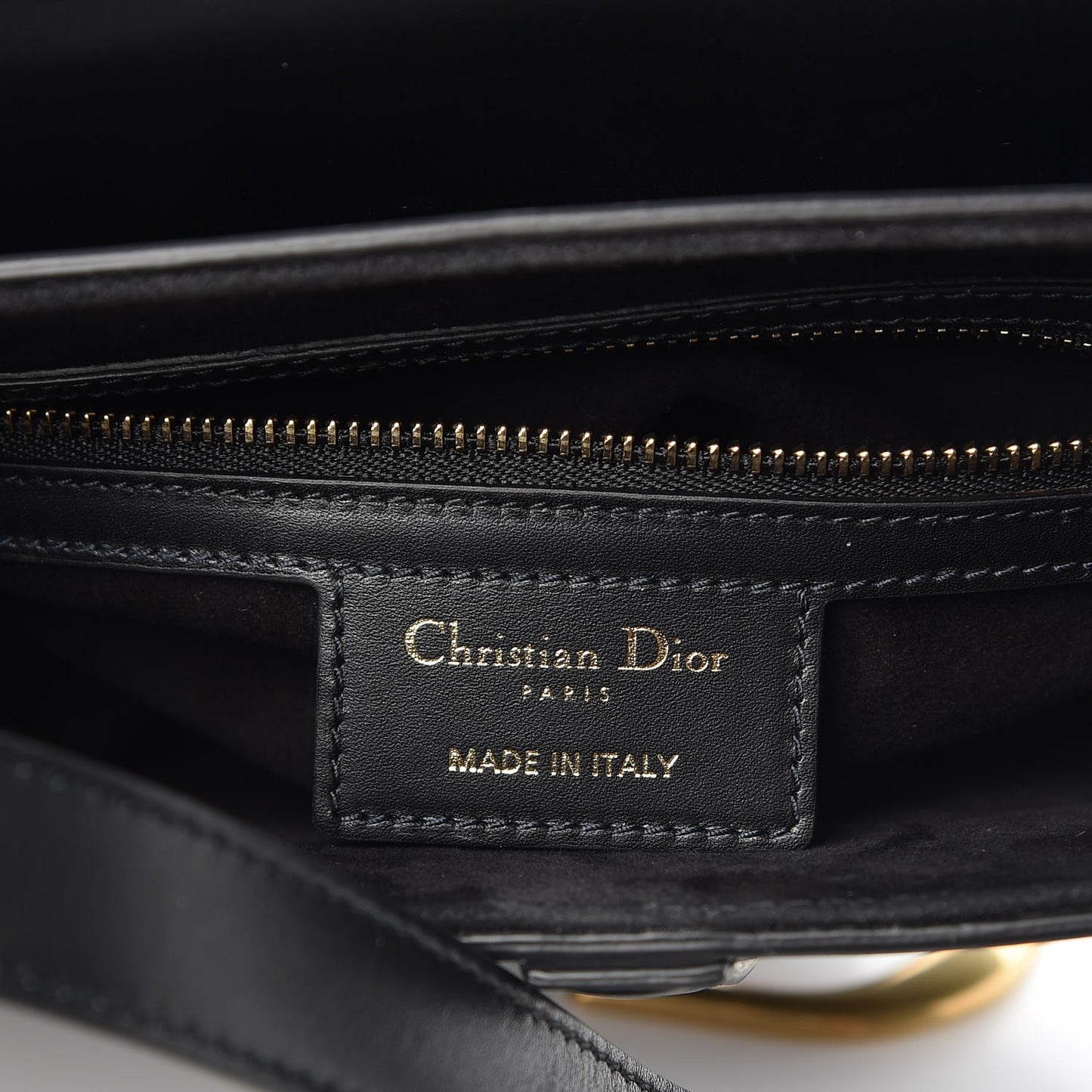 Calfskin Saddle Bag Black