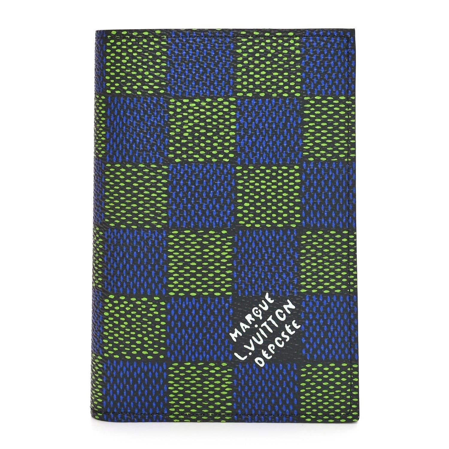 Louis Vuitton Damier Heritage Pocket Organizer Blue Green 1 of 9