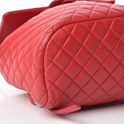 Chanel Lambskin Quilted Large Urban Spirit Backpack Red 9 of 10