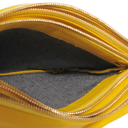 Celine Lambskin Small Trio Crossbody Bag Sun Yellow 5 of 8